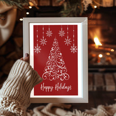 Reindeer In Snow Poster Tablosu