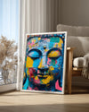 Renkli Buddha Heykeli - Canlı Renklerle Dolu Sanat Eseri Poster Tablosu