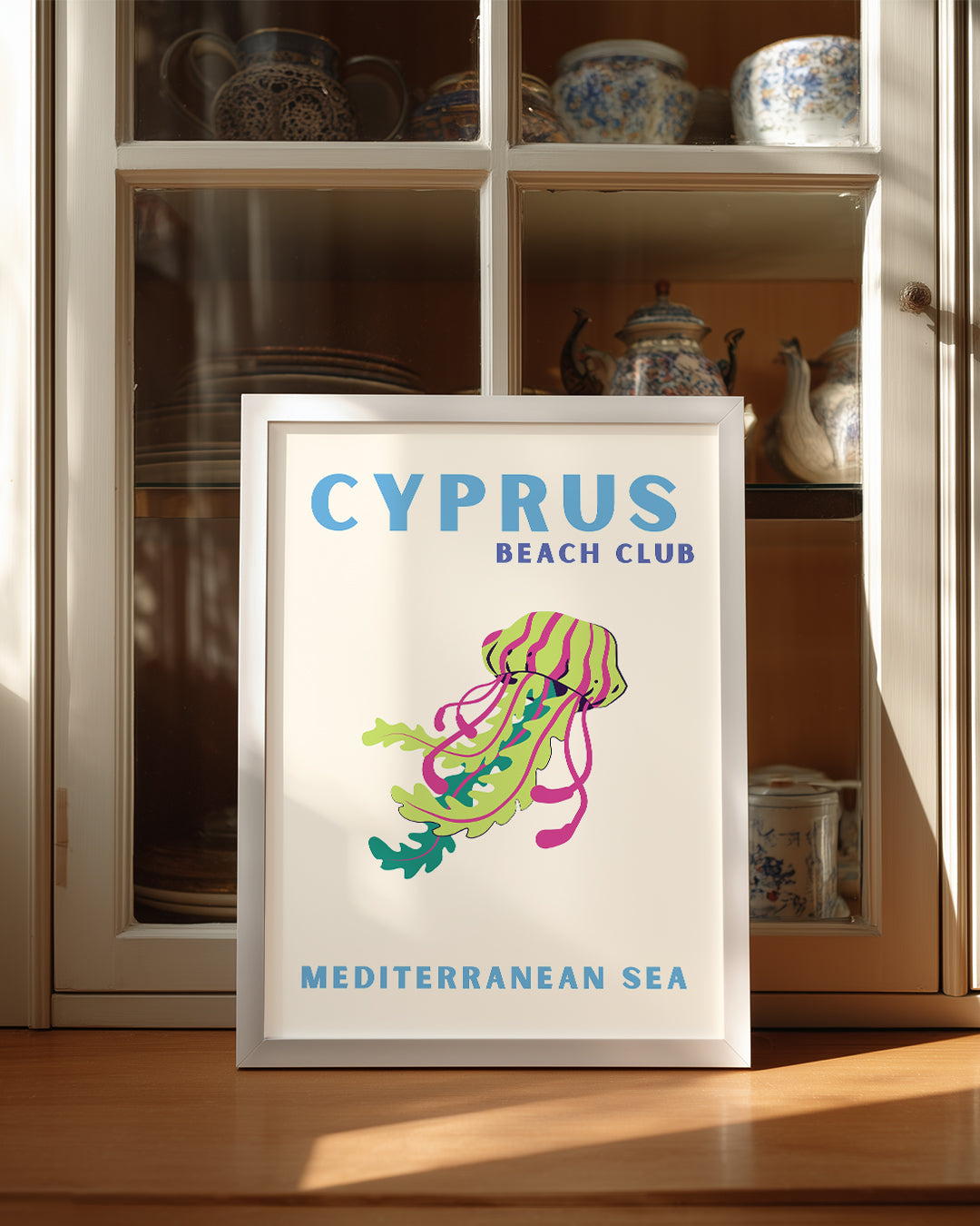 Renkli Denizanası - Canlı Tasarım Poster Tablosu