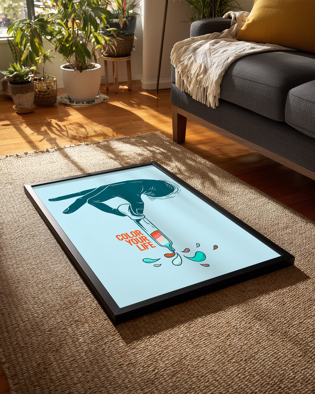 Renkli Dokunuş - Hayatına Renk Kat Poster Tablosu