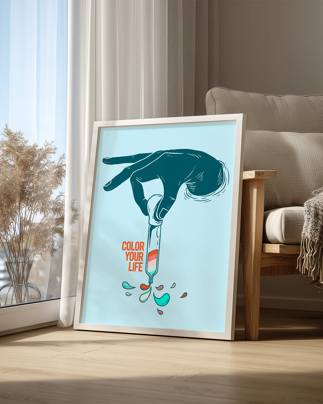 Renkli Dokunuş - Hayatına Renk Kat Poster Tablosu