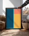 Renkli Geometrik Dörtgenler - Soyut Sanat Kompozisyonu Poster Tablosu