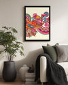 Renkli Motifler - Canlı Desen Çalışması Poster Tablosu