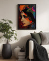Renkli Portre Çalışması - Geleneksel Temalı Sanat Eseri Poster Tablosu