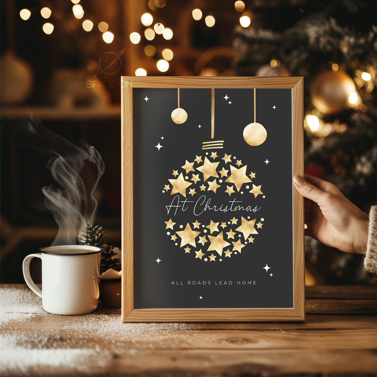 Retro Aluminum Tree Poster Tablosu