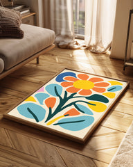 Retro Bloom Poster Tablosu