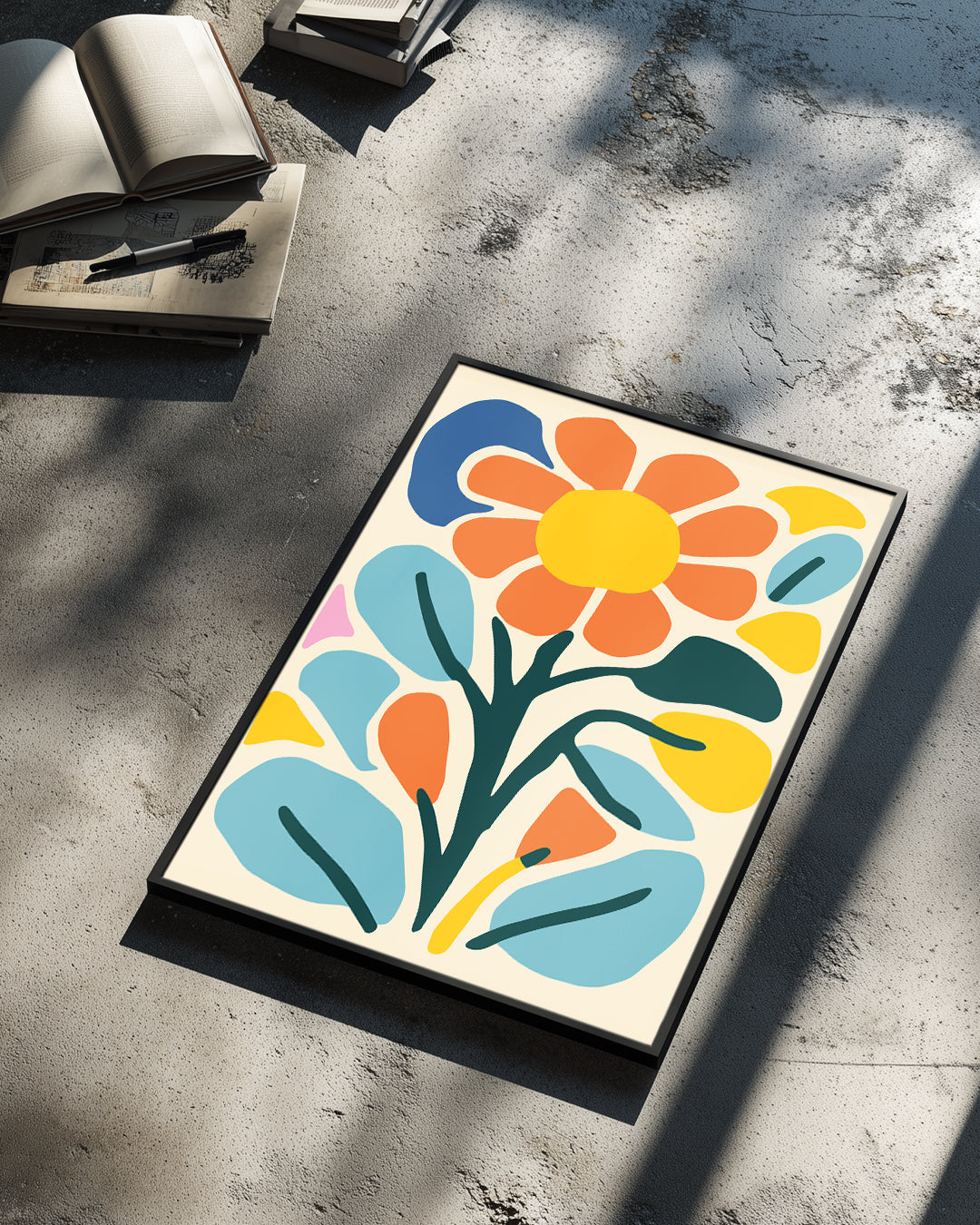 Retro Bloom Poster Tablosu