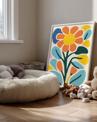 Retro Bloom Poster Tablosu