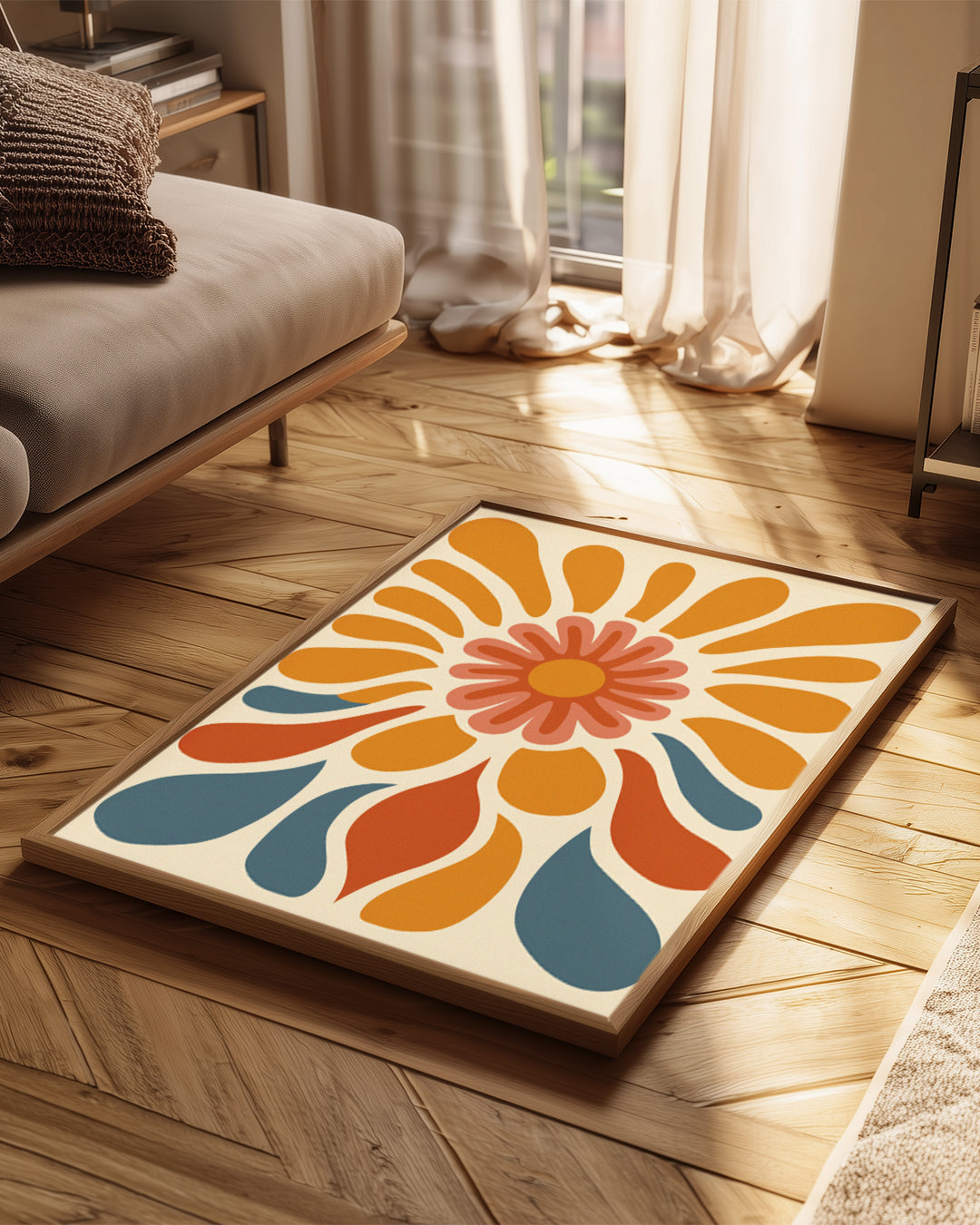 Retro Burst Poster Tablosu