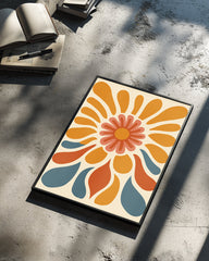 Retro Burst Poster Tablosu