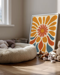 Retro Burst Poster Tablosu