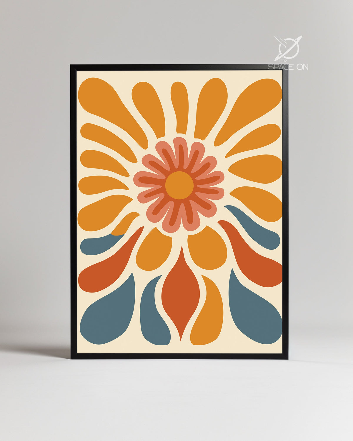 Retro Burst Poster Tablosu