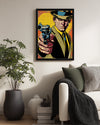 Retro Dedektif - Pop Art Stil Poster Tablosu