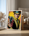 Retro Dedektif - Pop Art Stil Poster Tablosu