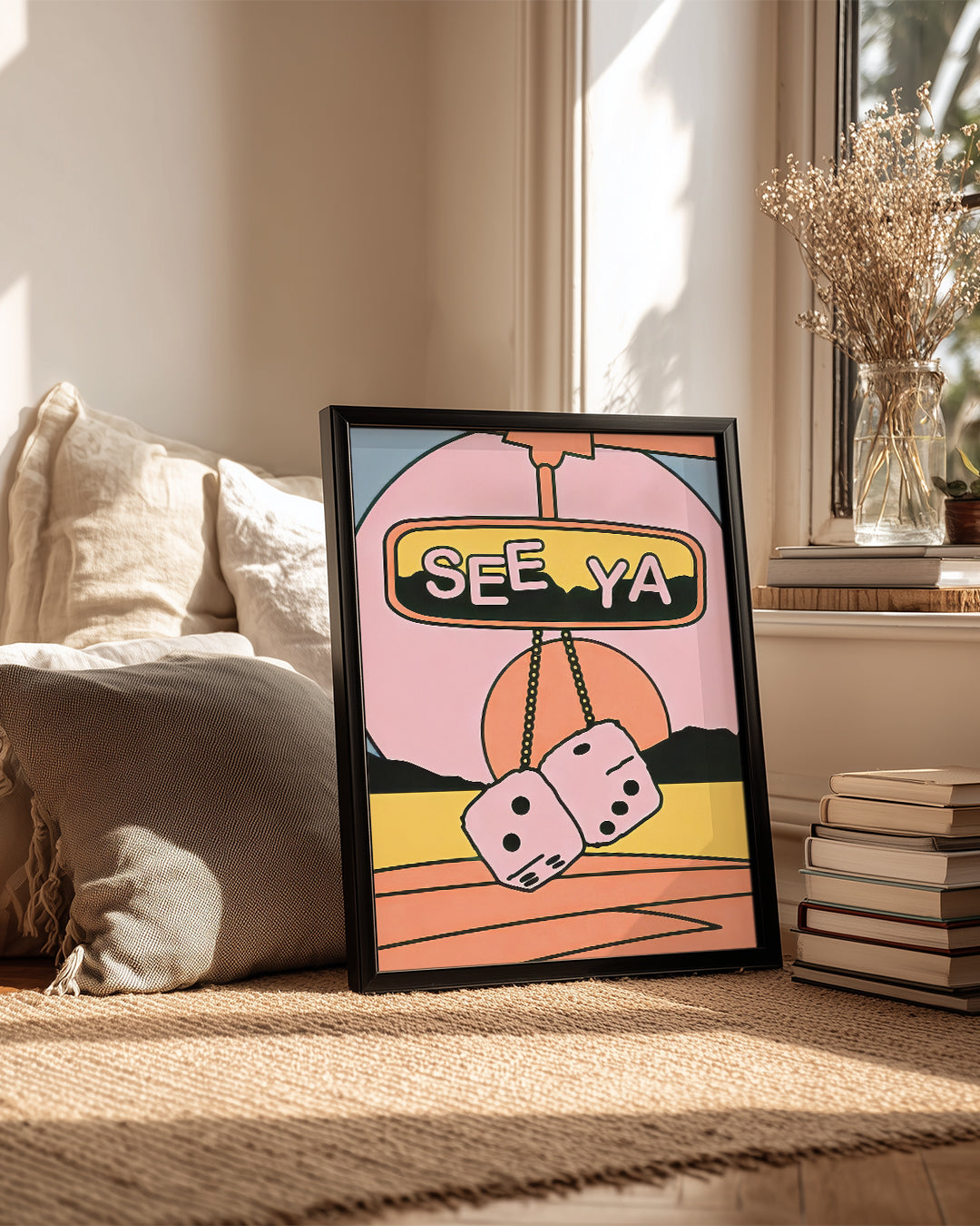 Retro Dice Poster Tablosu