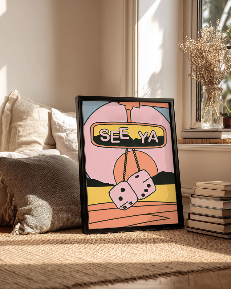 Retro Dice Poster Tablosu