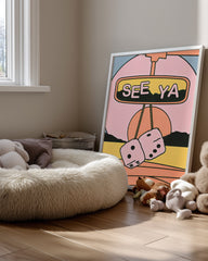 Retro Dice Poster Tablosu