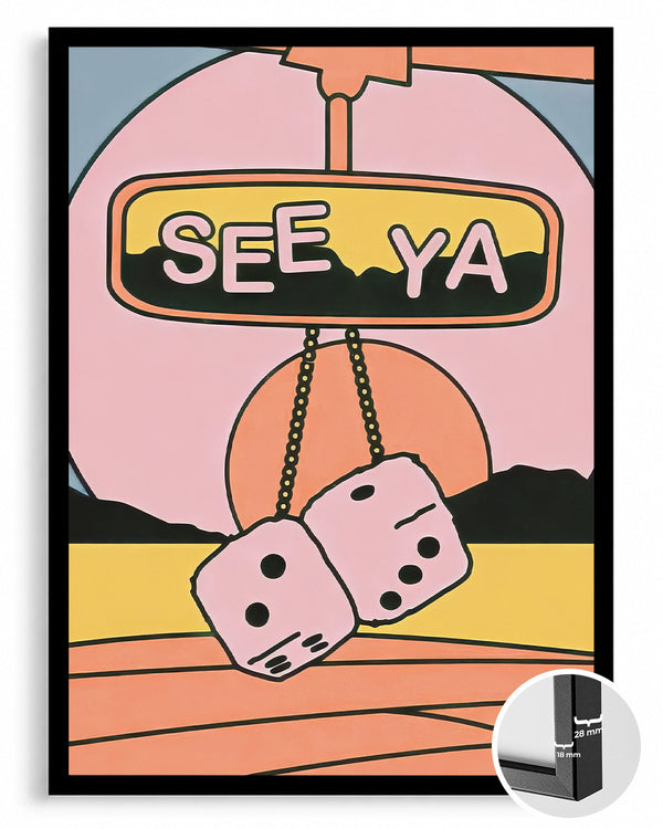Retro Dice Poster Tablosu