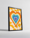 Retro Heart Poster Tablosu