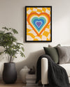Retro Heart Poster Tablosu