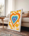 Retro Heart Poster Tablosu