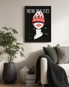 Retro Moda - Grafik Portre Tasarımı Poster Tablosu