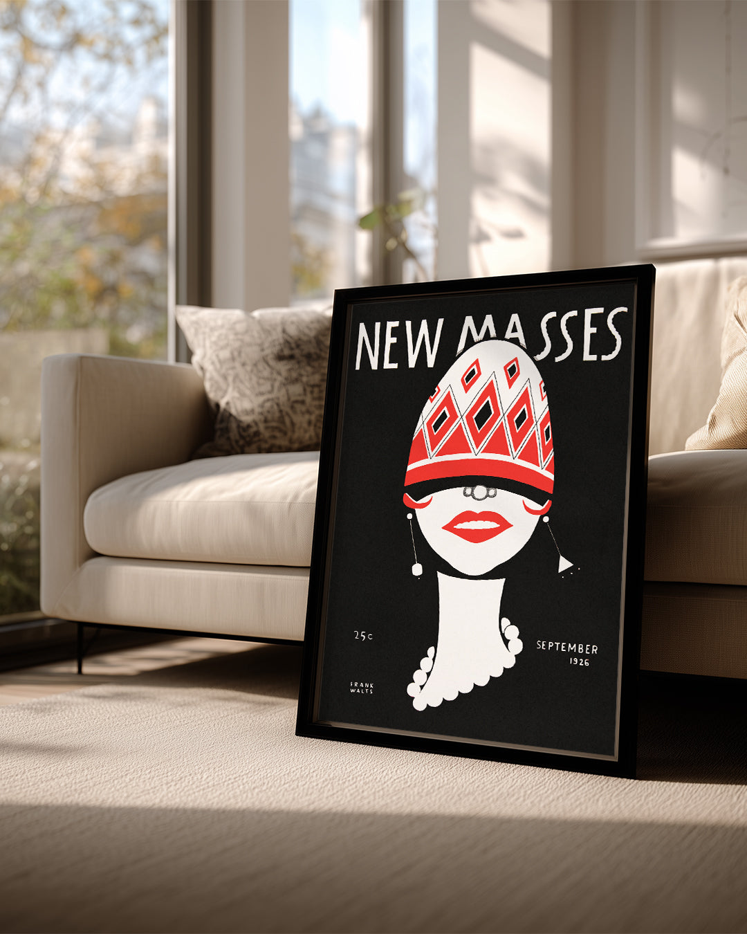 Retro Moda - Grafik Portre Tasarımı Poster Tablosu