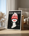 Retro Moda - Grafik Portre Tasarımı Poster Tablosu