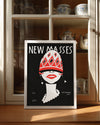 Retro Moda - Grafik Portre Tasarımı Poster Tablosu
