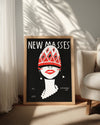 Retro Moda - Grafik Portre Tasarımı Poster Tablosu