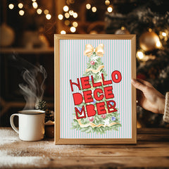 Retro Santa Claus Poster Tablosu