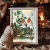 Retro Snowman Print Poster Tablosu