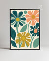 Retro Square Poster Tablosu
