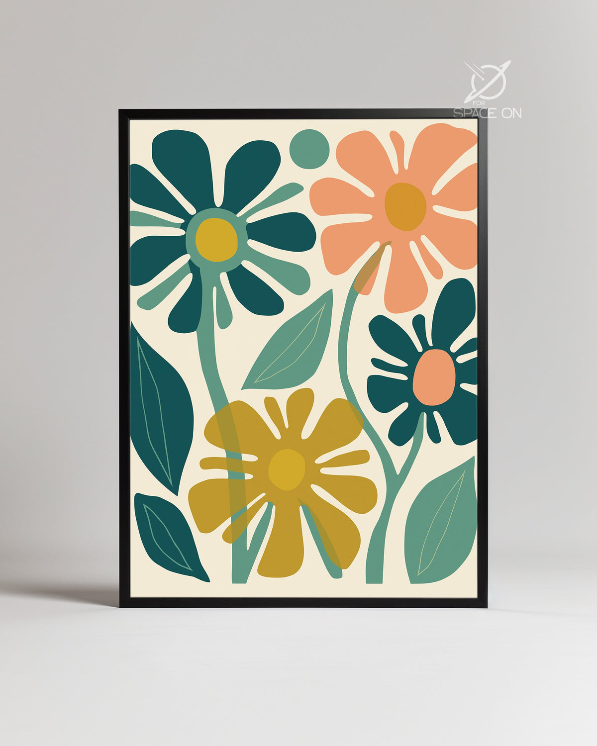 Retro Square Poster Tablosu