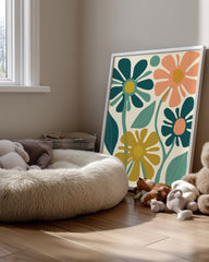 Retro Square Poster Tablosu