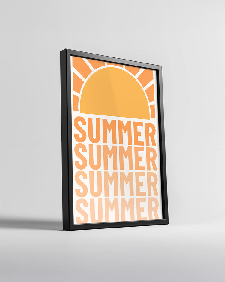 Retro Summer Poster Tablosu