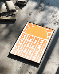 Retro Summer Poster Tablosu