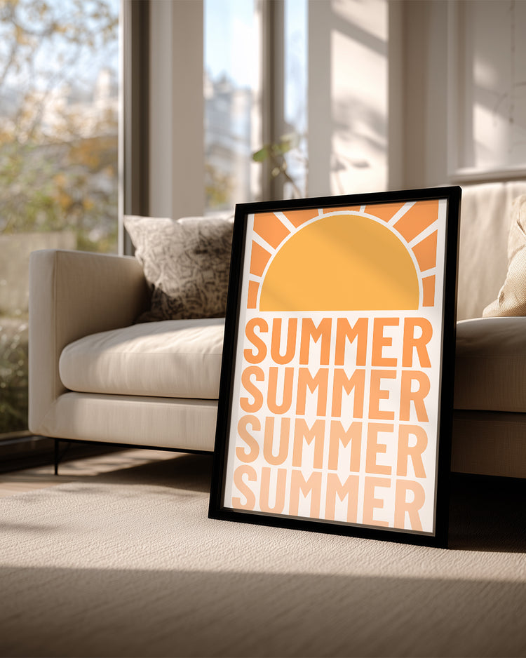 Retro Summer Poster Tablosu