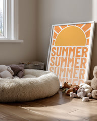 Retro Summer Poster Tablosu