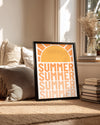 Retro Summer Poster Tablosu