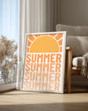 Retro Summer Poster Tablosu