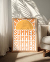 Retro Summer Poster Tablosu