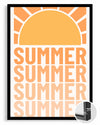 Retro Summer Poster Tablosu