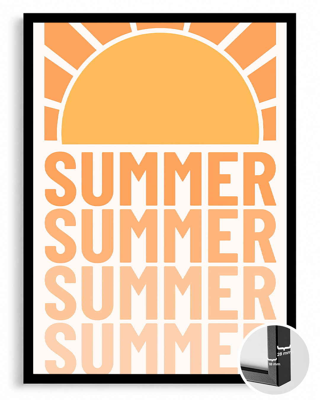 Retro Summer Poster Tablosu