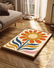 Retro Sun Poster Tablosu