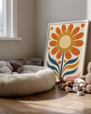 Retro Sun Poster Tablosu