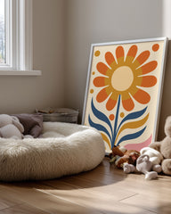 Retro Sun Poster Tablosu