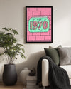 Retro Yıl - Pastel Renkli Tasarım Poster Tablosu