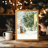 Ribbon Wrapped Tree Poster Tablosu