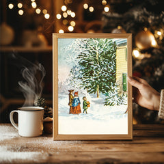 Ribbon Wrapped Tree Poster Tablosu